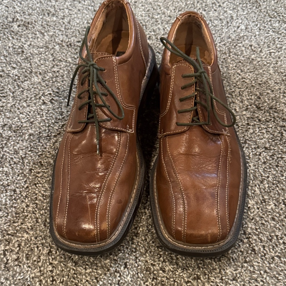 Skechers Men's Brown Leather Oxfords